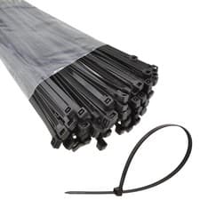 Image of Cable Ties Black 100/140/200/250/300mm Nylon Zip Tie Wraps Various Sizes