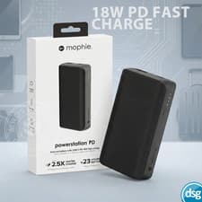 Image of Mophie Powerstation Power Bank Portable Battery Pack 6700mAh 18W PD / USB-C