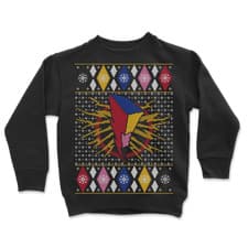 Image of Official Power Rangers Christmas Kids' Sweatshirt - Black