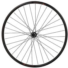 Image of 28" VTC front wheel with black rim lock Mach1 M820 Shimano Acera M3050 disc hub