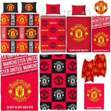 Image of Official Manchester United FC Football Club Merch Duvet Covers Blankets & More