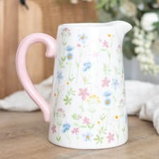Image of Floral Spring Ceramic flower Jug