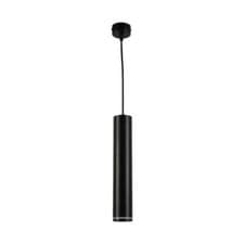 Image of Modern Minimalist Black Cylinder Pendant Downlight GU10