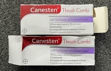Image of 2 x Canesten Thrush Combi Soft Gel Pessary & External Cream - SEE PICS