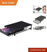 Image of Compact Coated Steel Coffee Capsule Drawer for 60 Tassimo Pods Organization