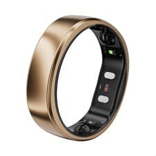 Image of RingConn Gen 2 Air, Ultra-Thin AI Smart Ring, Dune Gold Size 10
