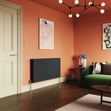 Image of Henrad Stelrad Grey Everest Concept Double Panel Horizontal Radiator 600 x 1200