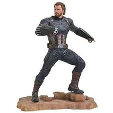 Image of Diamond Select Marvel Gallery Avengers Captain America Figure Diorama Statue 9"