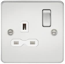 Image of FLAT PLATE 13A 1G DP switched socket FPR7000....