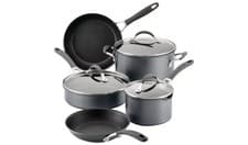 Image of Circulon 8 Piece Cookware Set Scratch Defense Aluminium with Lids Stackable Pan