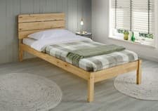Image of Waxed Pine Bed 3ft Single Frame Bedstead