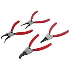 Image of VOCHE 4PC 6" EXTERNAL INTERNAL BENT NOSE STRAIGHT CIRCLIP PLIERS - OIL SEAL RING