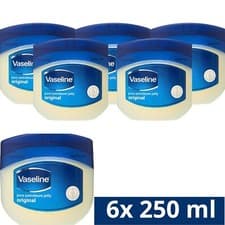 Image of Vaseline Pure Petroleum Jelly dry skin and eczema relief 6x 250 ml