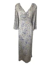 Image of BNWT Mint Velvet Harlow Floral Midi Dress Yellow UK 12 RRP £129