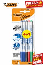 Image of Whiteboard Pens Fine Bullet Tip Slim Marker Drywipe White Board Pens Pack of 5