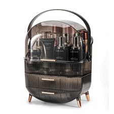 Image of Makeup Organizer 3 Layers Large Capacity Cosmetic Storage Display Case – Clear G