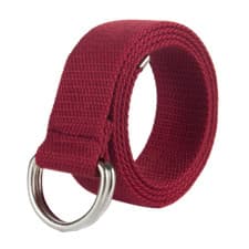 Image of Mens Womens Belt Canvas D Ring Fabric Webbing Waist Belts Waistband Ladies UK