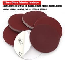 Image of 125mm 150mm Self Adhesive Sanding Discs Sticky Backed Sand Paper 60 - 2000 Grit