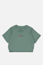 Image of Reebok Lux Bold Crop Tee Tregre SIZE M