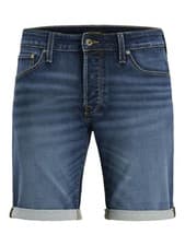 Image of Jack & Jones Mens Denim Shorts Rolled Hem Regular Fit Casual Jeans Half Pants