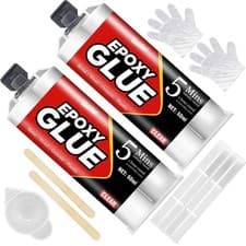 Image of 5 Minute Epoxy Glue 100ml, Universal Clear Epoxy Adhesive for Metal, Plastic,...