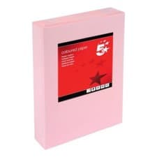 Image of 5 Star Office Coloured Copier Paper Multi A4 80g/m Light Pink 500 Sheets NEW
