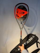 Image of Brand New Dunlop Squash Racquet + Cover D-SR Hyperfibre+ XT Revelation Pro HL