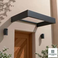 Image of Palram Canopia Sophia 1200 Door Canopy 1.2m x 0.8m Porch Awning Cover Clear New