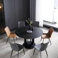 Image of Luxury Tables Round Table Round Design Stainless Steel Furniture Dining Dining Tables New