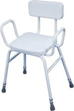 Image of Aidapt Malling Perching Stool With Arms and Padded Back -Height Adjustable VG837
