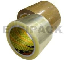 Image of Scotch 3M 371 Heavy Duty Clear Buff Parcel / Packing Tape Rolls 25mm 48mm & 75mm
