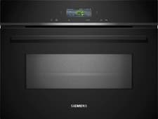 Image of Siemens iQ700 CM724G1B1B Built-in Compact Combi Microwave Oven - Black