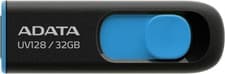 Image of ADATA UV128 32GB USB3.1 Flash Drive, black/blue UV128 32 GB