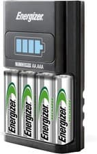 Image of Energizer 1 Hour AA/AAA Charger + 4 AA 2300mAh NiMH Rechargeable Batteries