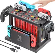 Image of Switch Games Organizer Station With Controller Charger Charging Dock