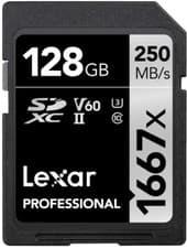 Image of Lexar Professional 1667X SD Card 128GB, SDXC UHS-II Memory Card, up to 250Mb/S R