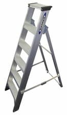 Image of Werner Industrial Aluminium Swingback Step Ladders