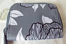 Image of Vera Bradley MOON SHADOW Lighten Up RFID Petite Zip Around Wallet NWT 