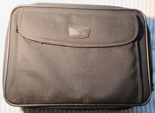 Image of Antler suitcase. Black 17" x 13" x 7" with lock and strap, Brand new