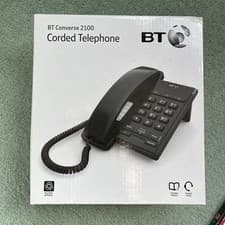 Image of BT Converse 2100 Corded Landline House Phone, Home Phone, 3 Quick Dial Buttons,