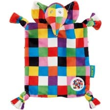 Image of Rainbow Designs EL1448 Elephant Elmer Comfort Blanket Baby, Multi-coloured