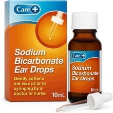 Image of Care Sodium Bicarbonate Ear Drops, Simple, Effective and Gentle, Softens Ear Wax