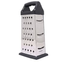 Image of 8" STAINLESS STEEL GRATER HANDLE CHEESE VEGETABLES KITCHEN UTENSIL 4 SIDED NEW