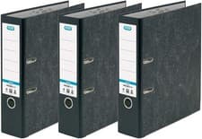 Image of Elba A4 Extra Large Capacity Lever Arch Files, ELBA, Black, Pack of 3 3