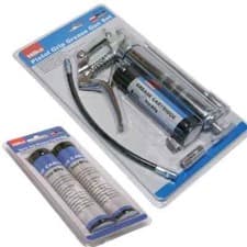 Image of PISTOL GRIP MANUAL GREASE GUN SET WITH GREASE CARTRIDGE WITH 3 CARTRIDGES