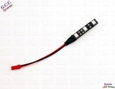 Image of 1x Waterproof ORANGE RC Car Rear, Under LED Lighting 50mm Plug'n'Play