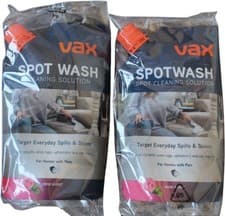 Image of Vax Spot Wash Spot Cleaning Solution Rose Burst Pet Carpet Upholstery 2 Pack