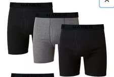 Image of Hanes Ultimate Tagless Boxer Briefs Ultra Comfort Waistband 3-pack Small