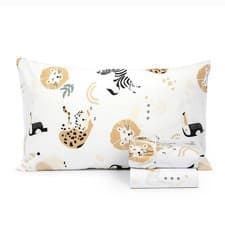 Image of 100% Cotton 210TC Salt Earth Kids Bedsheet,Twin Sheets Set for Toddler bed, 3...