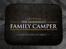 Image of Personalised Campervan mat - Motorhome Door Mat - Indoor Mat 44cm x 32cm